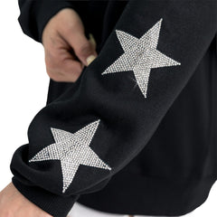 Green Bay Packers Gameday Couture Women's Velocity Relaxed Rhinestone Pullover Sweatshirt Black