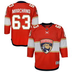 Brad Marchand Florida Panthers Outerstuff Youth Premier Player Jersey - Red - NHL 203319986