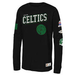 Boston Celtics Youth Hardwood Classics Training Camp Long Sleeve T-Shirt Black | Mitchell & Ness Near Me
