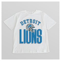Detroit Lions Gameday Couture Women's Oversized Classic Fierce Focus T-Shirt White