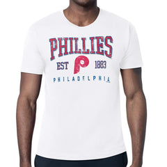 Philadelphia Phillies Starter Distressed Logo T-Shirt - White - MLB Discount