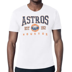 Houston Astros Starter Distressed Logo T-Shirt - White - MLB Lifestyle