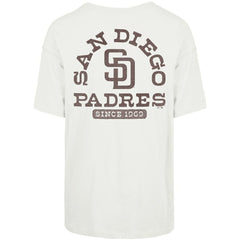 San Diego Padres '47 Women's Back Canyon Sadie T-Shirt - Natural - 47 brand Lifestyle