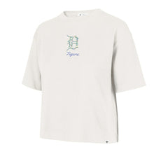 Detroit Tigers '47 Women's Full Bloom Cropped T-Shirt - Natural - 47 brand Online