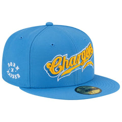 Los Angeles Chargers New Era Born x Raised 59FIFTY Fitted Hat Powder Blue