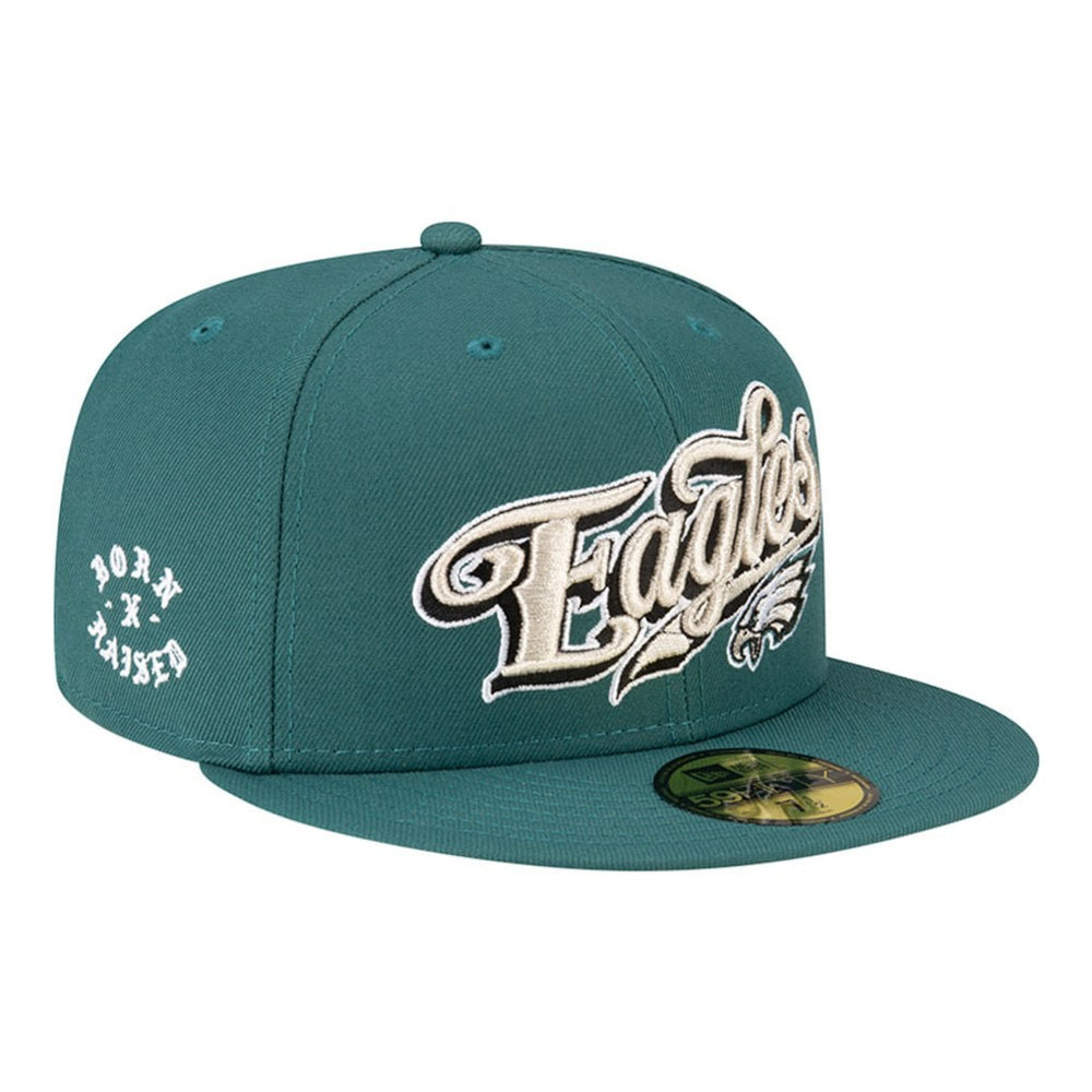 Philadelphia Eagles New Era Born x Raised 59FIFTY Fitted Hat Midnight Green