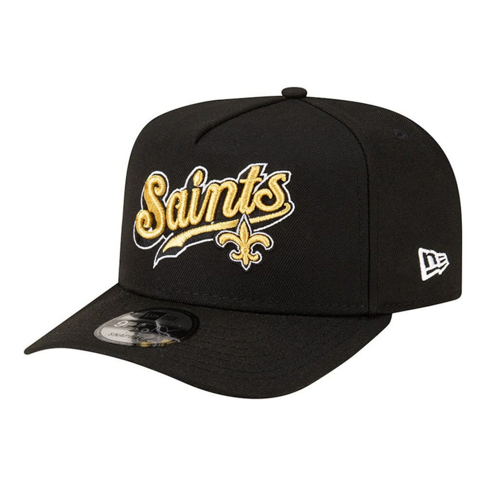 New Orleans Saints New Era Born x Raised A-Frame 9FIFTY Snapback Hat Black