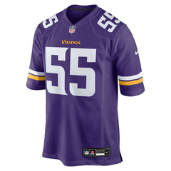 Nike Eric Wilson Minnesota Vikings Team Game Jersey Purple