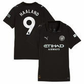 Erling Haaland Manchester City Women's 2025/26 Away Replica Player Jersey Black - Puma