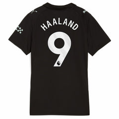 Erling Haaland Manchester City Women's 2025/26 Away Replica Player Jersey Black - Puma