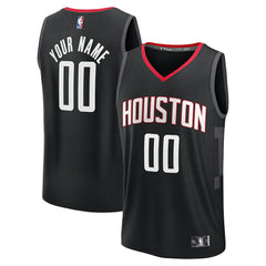 Houston Rockets Youth Fast Break Custom Jersey Statement Edition Black | Fanatics Lifestyle