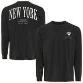 New York Knicks Sportiqe Unisex Athletic Club Collection Sherwood Relaxed Fit Premium Long-Sleeve T-Shirt Anthracite