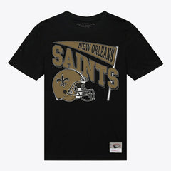 Mitchell & Ness New Orleans Saints Women's Team Dynamic Boyfriend T-Shirt Black