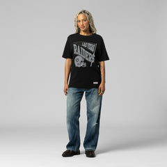 Mitchell & Ness Las Vegas Raiders Women's Team Dynamic Boyfriend T-Shirt Black