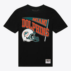 Mitchell & Ness Miami Dolphins Women's Team Dynamic Boyfriend T-Shirt Black
