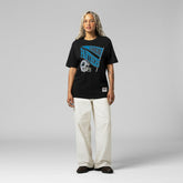 Mitchell & Ness Carolina Panthers Women's Team Dynamic Boyfriend T-Shirt Black