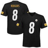 Aaron Rodgers Pittsburgh Steelers Outerstuff Youth Replica Player Jersey Black