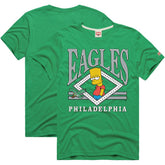 Philadelphia Eagles Homage x The Simpsons Unisex Tri-Blend T-Shirt Kelly Green