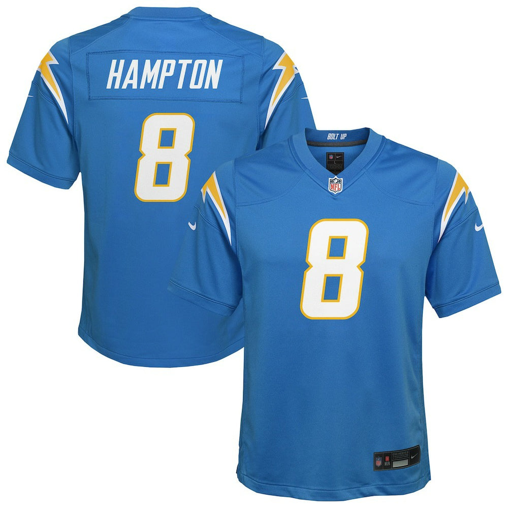 Nike Omarion Hampton Los Angeles Chargers Youth Team Game Jersey Powder Blue