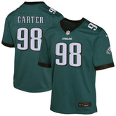 Nike Jalen Carter Philadelphia Eagles Youth Game Player Jersey Midnight Green