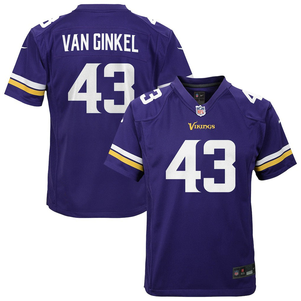 Nike Andrew Van Ginkel Minnesota Vikings Youth Youth Purple