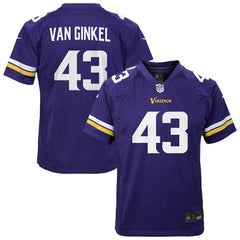 Nike Andrew Van Ginkel Minnesota Vikings Youth Youth Purple