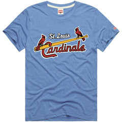 St. Louis Cardinals Homage Hyper Local Refresh Tri-Blend T-Shirt - Light Blue - MLB Sale