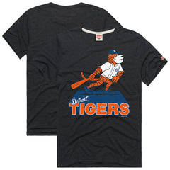 Detroit Tigers Homage Hyper Local Refresh Tri-Blend T-Shirt - Charcoal - MLB Online