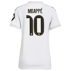 Kylian Mbappé Real Madrid Women's 2025/26 Home Replica Player Jersey White - Adidas Discount
