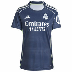 Kylian Mbappé Real Madrid Women's 2025/26 Away Replica Player Jersey Blue - Adidas Discount