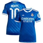 Kylian Mbappé Real Madrid Women's 2025/26 Third Replica Player Jersey Blue - Adidas cheap