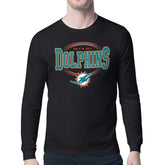 Miami Dolphins Starter Team Track Graphic Long Sleeve T-Shirt Black