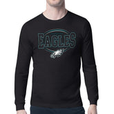 Philadelphia Eagles Starter Team Track Graphic Long Sleeve T-Shirt Black