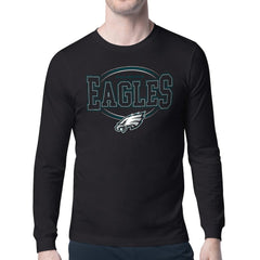 Philadelphia Eagles Starter Team Track Graphic Long Sleeve T-Shirt Black