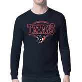 Houston Texans Starter Team Track Graphic Long Sleeve T-Shirt Navy