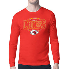 Kansas City Chiefs Starter Team Track Graphic Long Sleeve T-Shirt Red