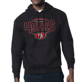 San Francisco 49ers Starter Team Track Graphic Pullover Hoodie Black