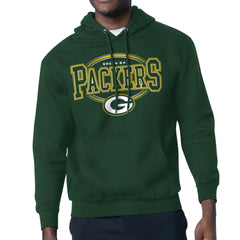 Green Bay Packers Starter Team Track Graphic Pullover Hoodie Green