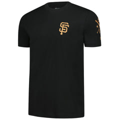 San Francisco Giants New Era Bronze Logo with Cross Bats Established T-Shirt - Black - New Era Lifestyle