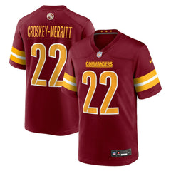 Nike Jacory Croskey-Merritt Washington Commanders Team Game Jersey Burgundy