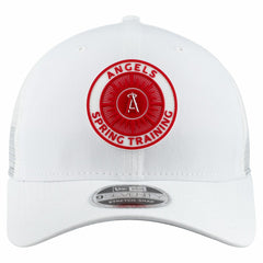 Los Angeles Angels New Era 2026 Spring Training Fan Pack 9SEVENTY Adjustable Trucker Hat - White - New Era on Sale