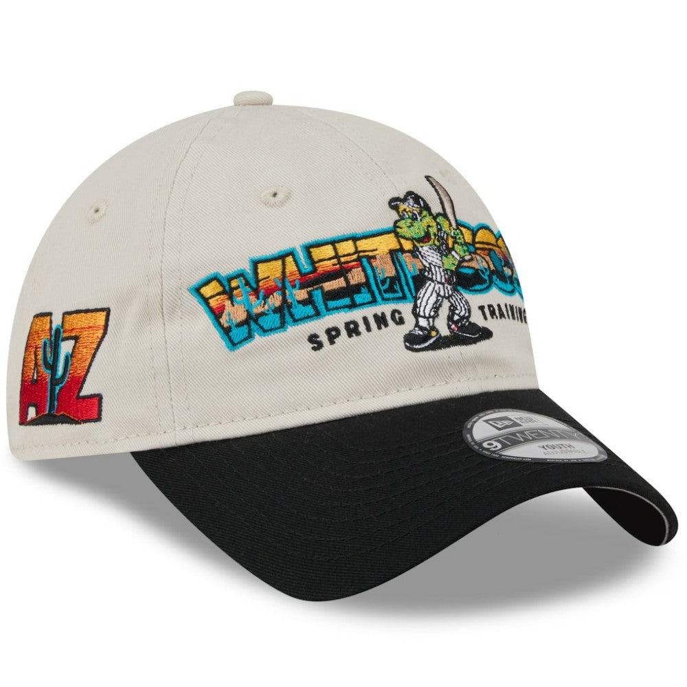Chicago White Sox New Era Youth 2026 Spring Training Fan Pack Batter 9TWENTY Adjustable Hat - Stone/Black - New Era Online