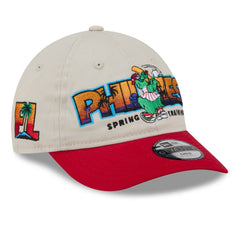 Philadelphia Phillies New Era Youth 2026 Spring Training Fan Pack Batter 9TWENTY Adjustable Hat - Stone/Red - New Era Lifestyle