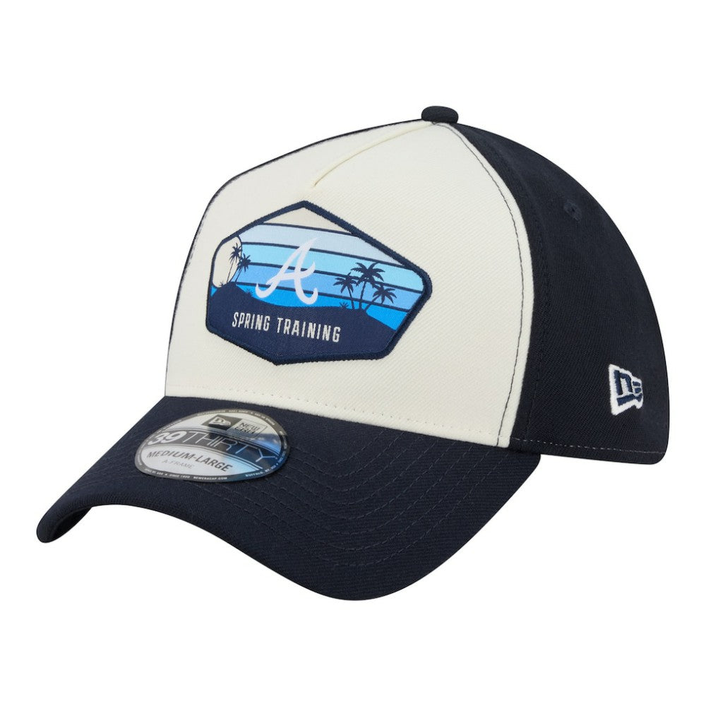 Atlanta Braves New Era 2026 Spring Training Fan Pack Gradient 39THIRTY Flex Hat - Stone - New Era Lifestyle