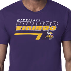 Minnesota Vikings Starter Logo Push Graphic T-Shirt Purple