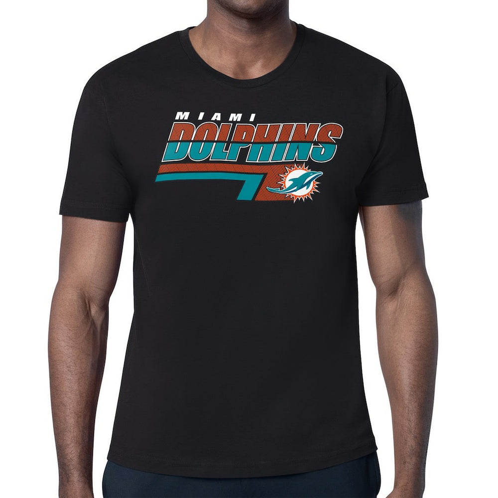 Miami Dolphins Starter Logo Push Graphic T-Shirt Black