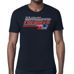New England Patriots Starter Logo Push Graphic T-Shirt Navy