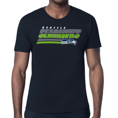 Seattle Seahawks Starter Logo Push Graphic T-Shirt College Navy