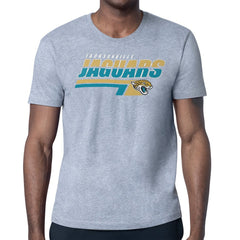 Jacksonville Jaguars Starter Logo Push Graphic T-Shirt Heather Gray