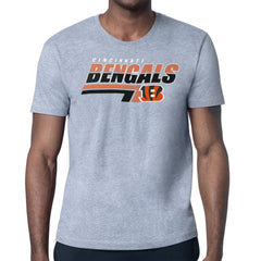 Cincinnati Bengals Starter Logo Push Graphic T-Shirt Heather Gray